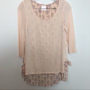 Lauren Conrad top w/ overlay size xs